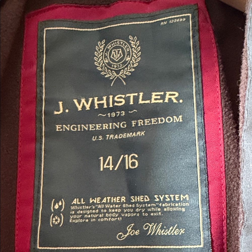 J. WHISTLER Full Zip Mock Neck Water Resistant Heavy Quilted Jacket 14/16 - Picture 2 of 11